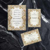 Drapeau de fanion doré décoratif à fleurs blanches (Personnalisez la collection de ce créateur indépendant. )