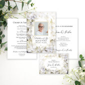 Programme Service funéraire des fleurs d'Hydrangée blanche