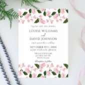 Elégant Faire-part de mariage aux fleurs de Bougai