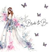 Bruid tot bruid Elegante witte jurk Bruidsbedankje Informatiekaartje