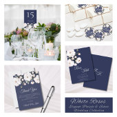 Cartons Réponse Roses blanches Élégant Mariage pourpre