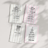Champagne & Blush Chic Champagne Toren Bedankkaart