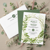 Invitation prairie sauvage | Mariage botanique vert (Personnalisez la collection de ce créateur indépendant. Test)