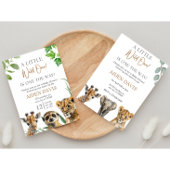 Invitation Baby shower Safari Baby Animals