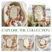 Sticker Rond Wild One Whimsical Forest Floral Birthday