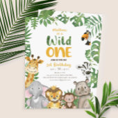 Badge Rond 5 Cm 1er Anniversaire Wild One Safari Jungle Theme Butt