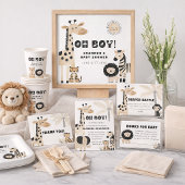 Invitation de douche en acrylique pour bébé garçon