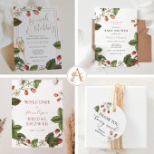 Strawberry Diaper Raffle Enclosure Card Informatiekaartje