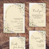 Invitation Petit Fleur sauvage Baby shower fille Arch Boho