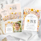 Wildflower verjaardag dank u cadeaulabel