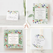 Invitation Champs fleur sauvage Enregistrer la date