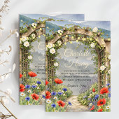 Programme de mariage extérieur sous l'arboretum du
