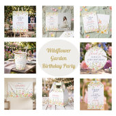 Invitation d'anniversaire pour jardin de fleurs sa