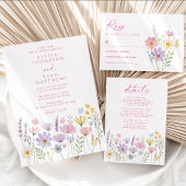 Carte de réponse de mariage avec code QR pour jard