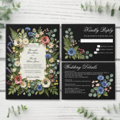 Faire-part de mariage Fleurs sauvages simples rust (Personnalisez la collection de ce créateur indépendant.)