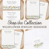 Carte d'affichage du collier fleuri bijoux