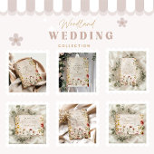 Invitation Mariage de automne de prairie fleur sauvage