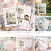 Invitation Diplôme à Ruban Rose