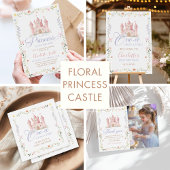 Invitation Wildflower Garden Princess Castle 1st Birthday