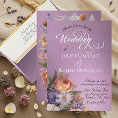 Programme Watercolor Wildflowers - Ivory Wedding