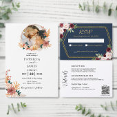 Carte De Remerciements Élégante Parties scintillant Or | Mariage photo pe (Personnalisez la collection de ce créateur indépendant.)