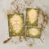 Save The Date Wildflower Woodland Garden Wedding