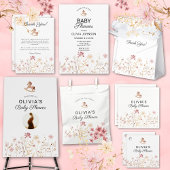 Gobelets En Papier Fleur sauvage Chic Floral Boho Blanc