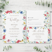 Faire-part de mariage fleuri du jardin boho fleur (Personnalisez la collection de ce créateur indépendant.)