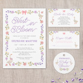 Baby shower fleur sauvage d'oies Merci