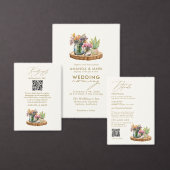 Invitation Bois fleur sauvage Mason Jars Boho Bohemian Mariag (Personnalisez la collection de ce créateur indépendant.)