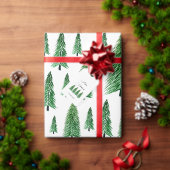 Papier Cadeau Vacances d'hiver Pays Beauté (Personnalisez la collection de ce créateur indépendant.)