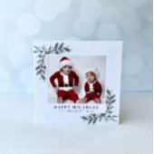 Berries d'hiver Noël Triple Carte photo