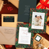 Papier Budget Feuillage Vert Joyeux Noël Photo