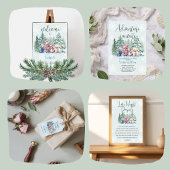 Serviette En Papier Les Animaux De La Forêt D'Hiver Dans Le Baby showe