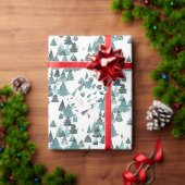 Papier Cadeau Vacances dans la forêt d'hiver (Personnalisez la collection de ce créateur indépendant.)