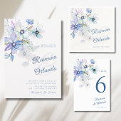 Carte de remerciement d'art botanique floral paste