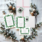Menu Branches de l'arbre d'hiver Mariage photo