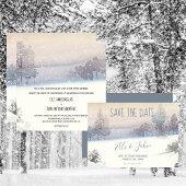 Save The Date Enregistrer La Date Mariage D'Hiver