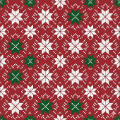Tablier Scandinavian Fair Isle Christmas Edition 1