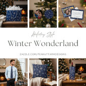 Carte Postale Modern Holiday Snowflake Photo