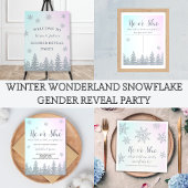 Serviette En Papier Lui ou elle Winter Wonderland Genre Revevela Party