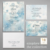 Invitation de mariage Arched Winter Wonderland