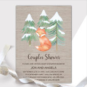 Poster Le renard boisé d'hiver ne dit pas le signe bébé