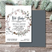 Invitation Hivernal onederland rustique baie boho premier ann