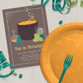 Witch's Cauldron Halloween Kaart