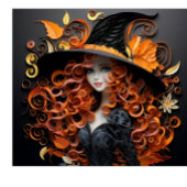 Papier Mousseline Papier Tissu Halloween, Sorcière,