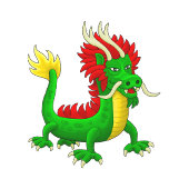Autocollant Pour Fenêtre Dragon mythologique de Chine