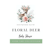 Serviette En Papier Baby shower animal de la forêt de cerfs