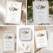Carte De Fidélité Rustic Woodland Baby Shower Diaper Raffle Insert