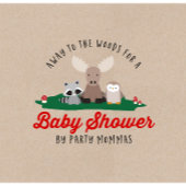 Serviette En Papier Bois de bûcheron Baby shower Animaux rustiques